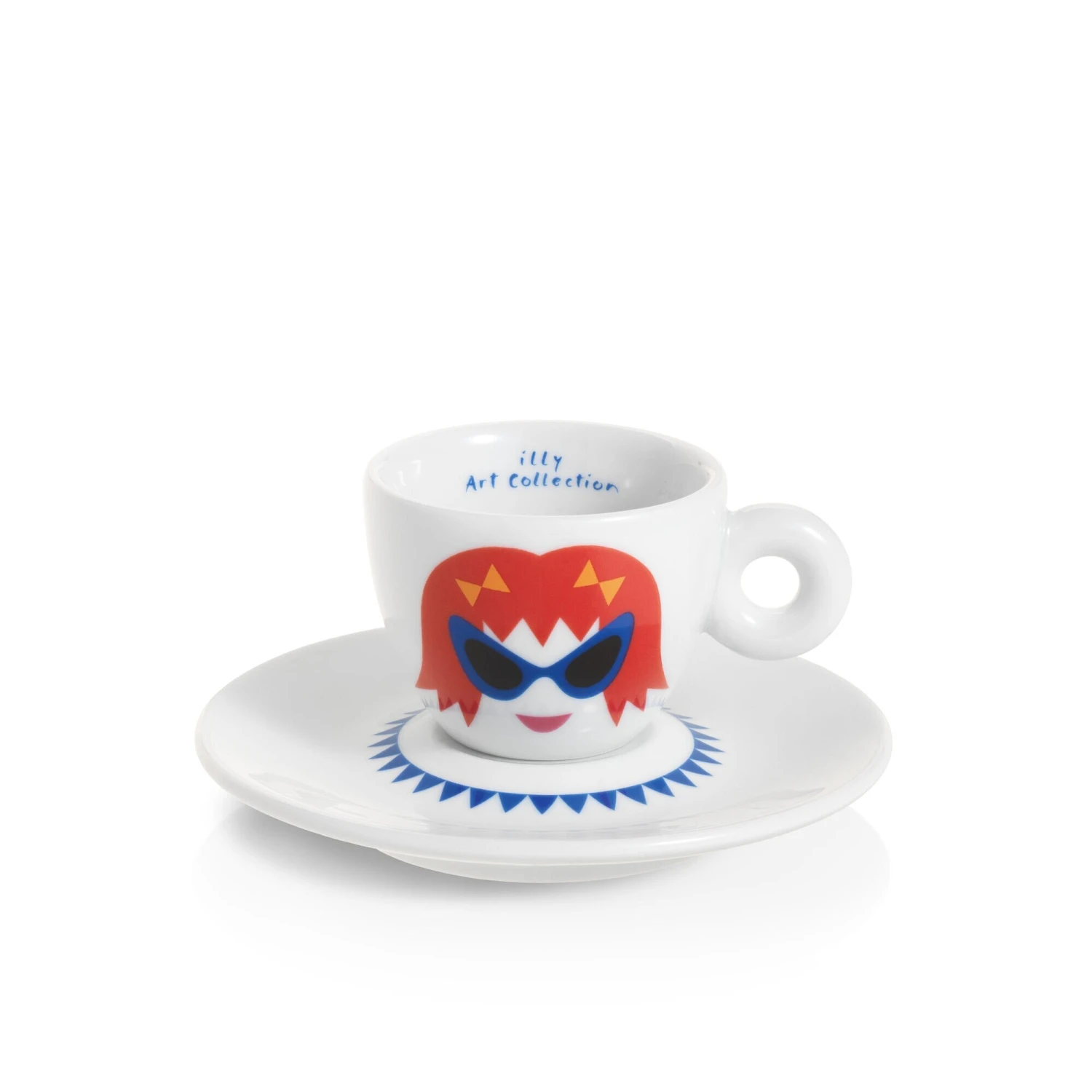 Illy Art Collection Olimpia Zagnoli Espresso Cups - Set Of 6 6 Illy Art Collection Olimpia Zagnoli Espresso Cups - Set Of 6 - Image 4