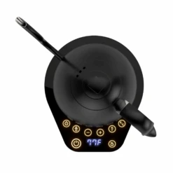 Brewista Artisan Electric Gooseneck Kettle - All Black -Coffee Machine Store ArtisanKettlesolidblackonblacktopview