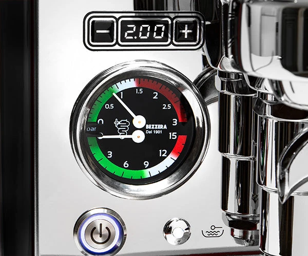 Bezzera Aria PID Espresso Machine With Flow Control - Black With Rosewood - Image 9