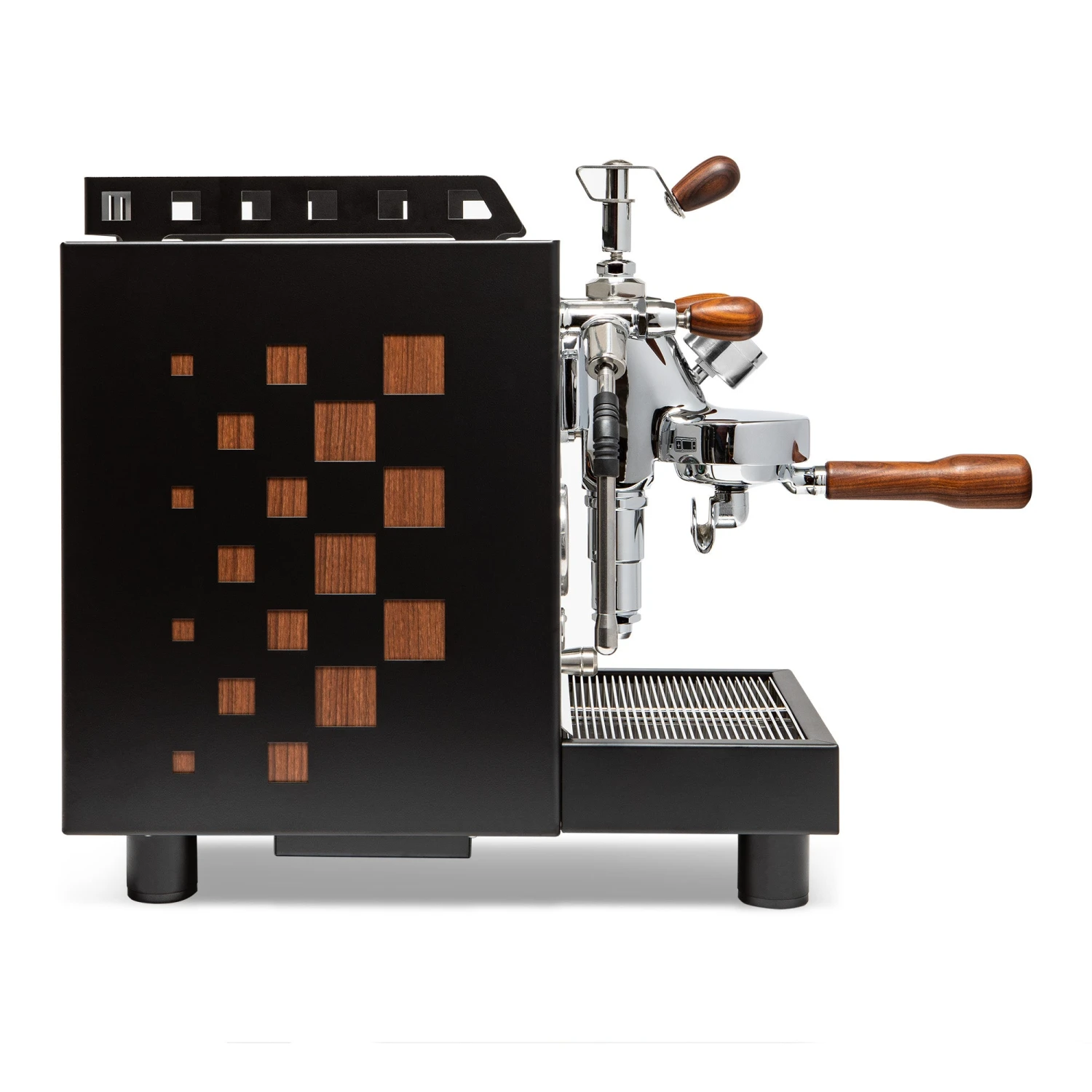 Bezzera Aria PID Espresso Machine With Flow Control - Black With Rosewood - Image 2