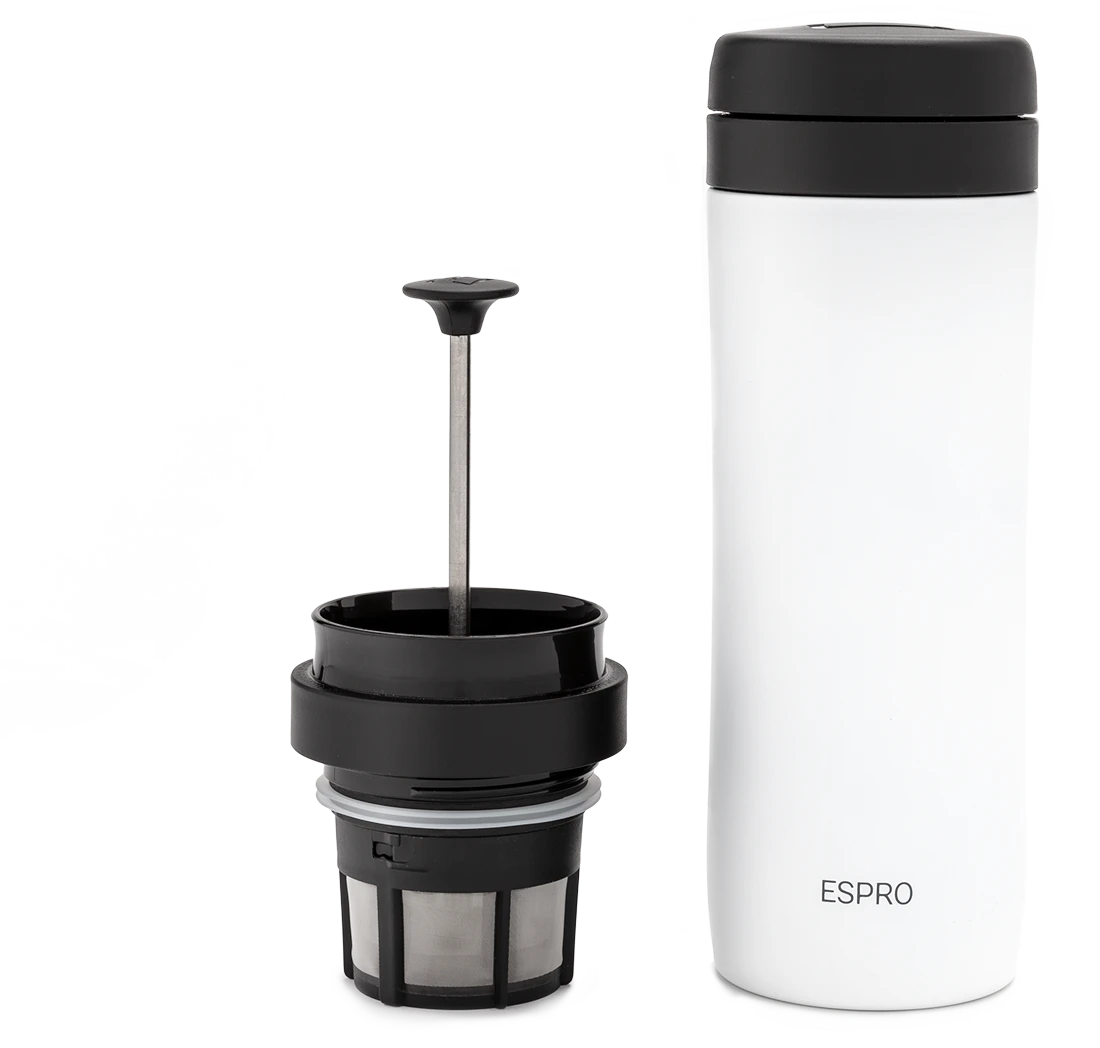 Espro P1 Travel Press For Coffee - White
