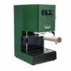 Gaggia Classic Evo Pro Espresso Machine In Jungle Green With Tiger Maple 1 Gaggia Classic Evo Pro Espresso Machine In Jungle Green With Tiger Maple -Coffee Machine Store GACLASSICEVOPROGRNTM Green Maple Bottomless EVO