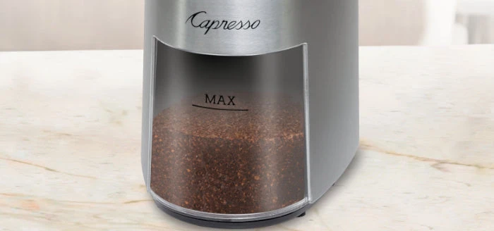 Capresso Infinity Plus Conical Burr Coffee Grinder In Metal 11 Capresso Infinity Plus Conical Burr Coffee Grinder In Metal - Image 9