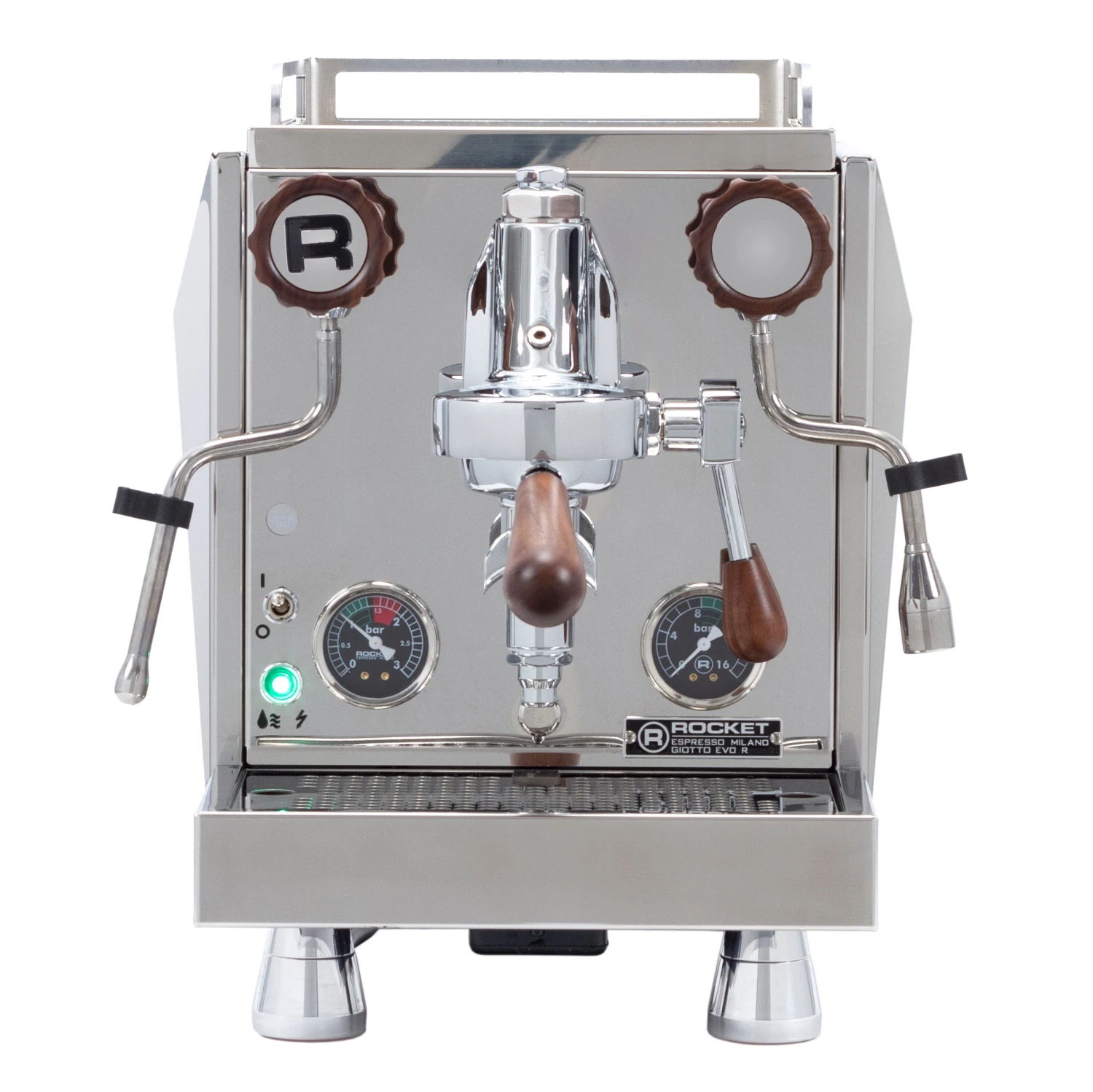 Rocket Espresso Giotto Cronometro R Espresso Machine - Walnut Accents - Image 2