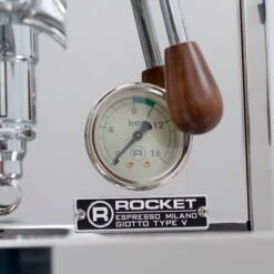 Rocket Espresso Giotto Cronometro V Espresso Machine - Walnut Accents -Coffee Machine Store IMG 1255