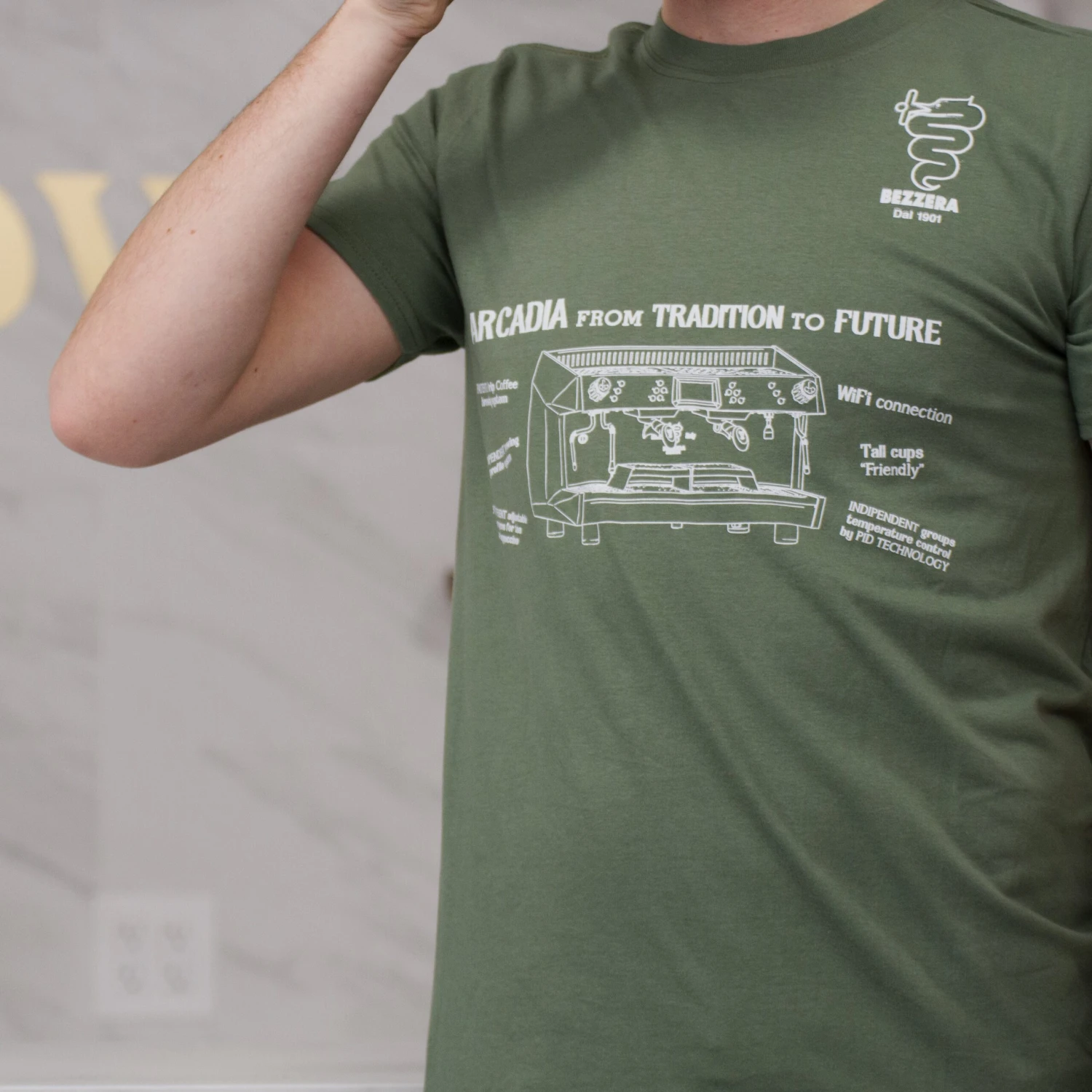 Bezzera Machine Drawing T-Shirt 3 Bezzera Machine Drawing T-Shirt