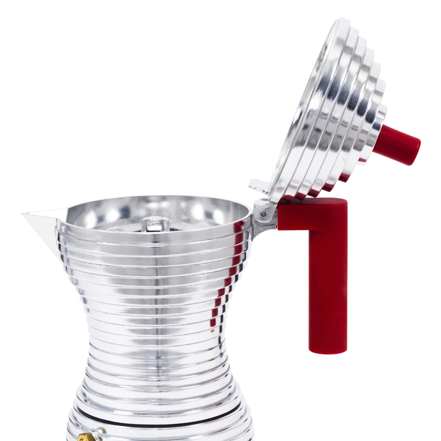 Illy Alessi Pulcina 3 Cup Moka Pot - Red - Image 5