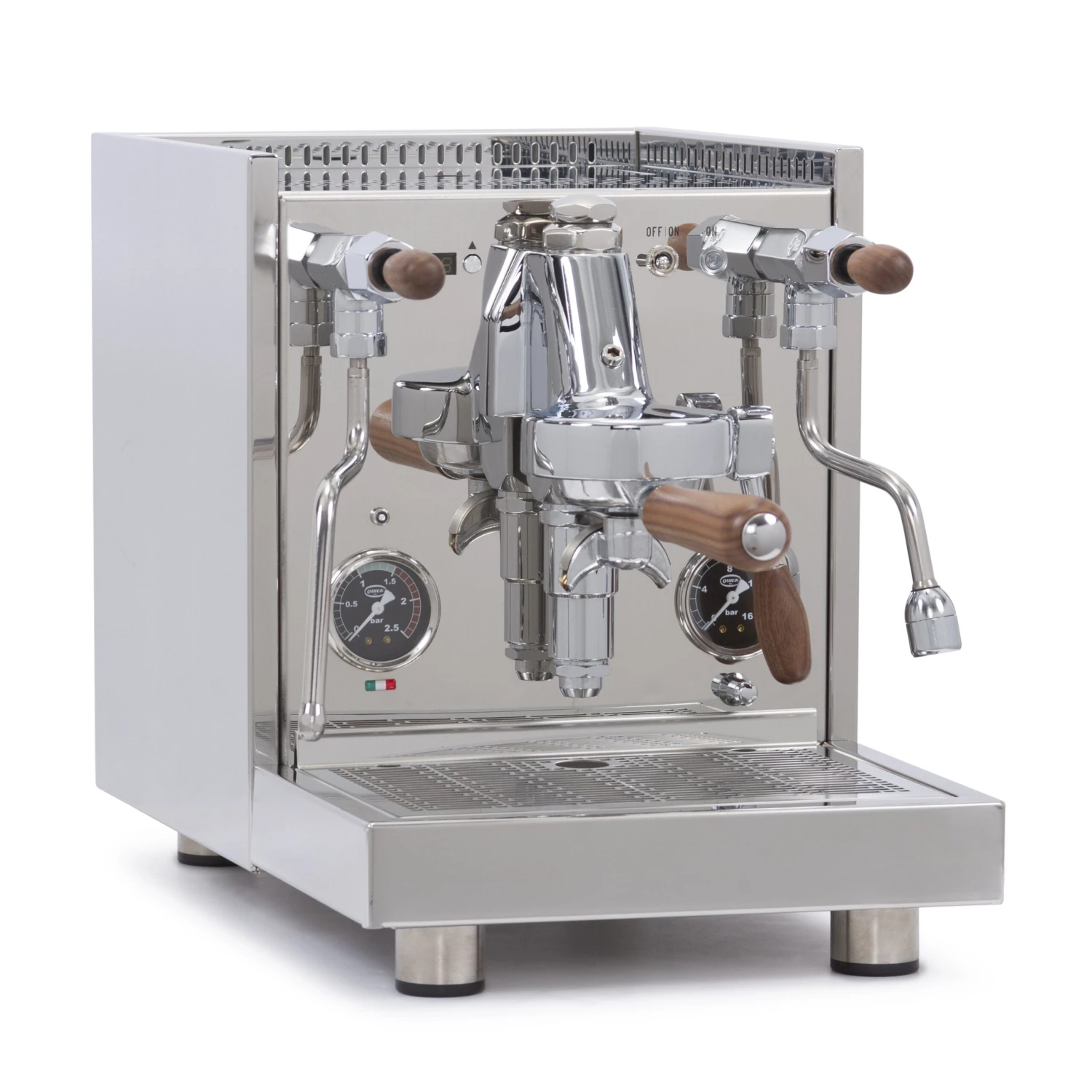 Quick Mill Arnos Espresso Machine - Walnut Accents 3 Quick Mill Arnos Espresso Machine - Walnut Accents