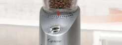 Capresso Infinity Plus Conical Burr Coffee Grinder In Metal 21 Capresso Infinity Plus Conical Burr Coffee Grinder In Metal -Coffee Machine Store InfinityPlusStainless Hero