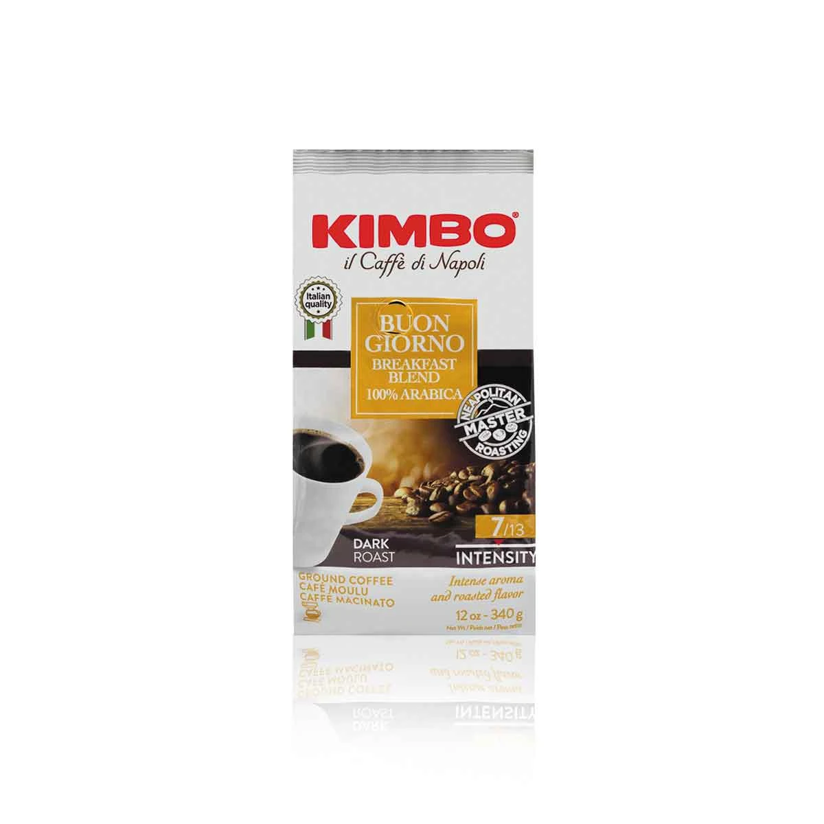 Kimbo Il Caffe Di Napoli Buongiorno Breakfast Blend Drip Coffee Ground 340g - Bag - Image 2