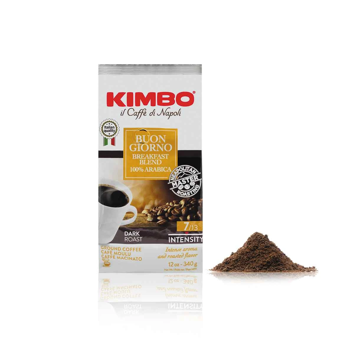 Kimbo Il Caffe Di Napoli Buongiorno Breakfast Blend Drip Coffee Ground 340g - Bag - Image 4