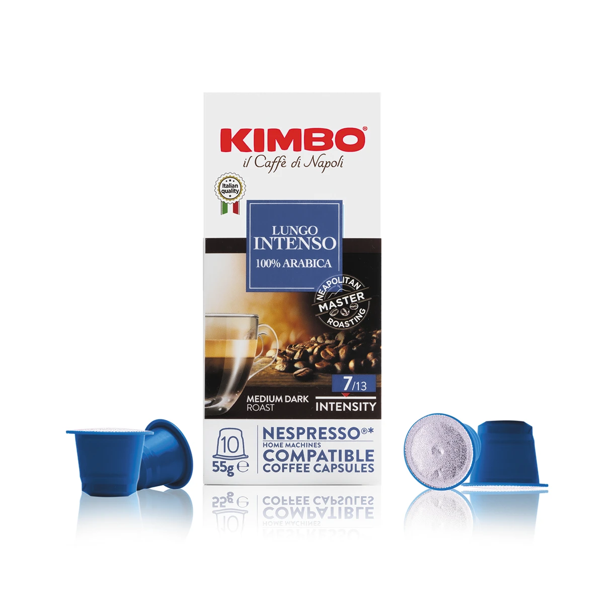 Kimbo Il Caffe Di Napoli Nespresso Original Compatible Capsules 10ct - Lungo Intenso - Image 3