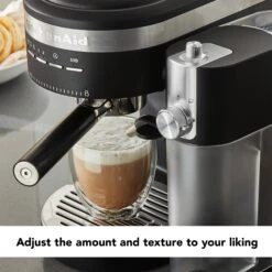 KitchenAid® Automatic Milk Frother Attachment - Onyx Black -Coffee Machine Store KitchenaidMilkFrotherLifestyle2