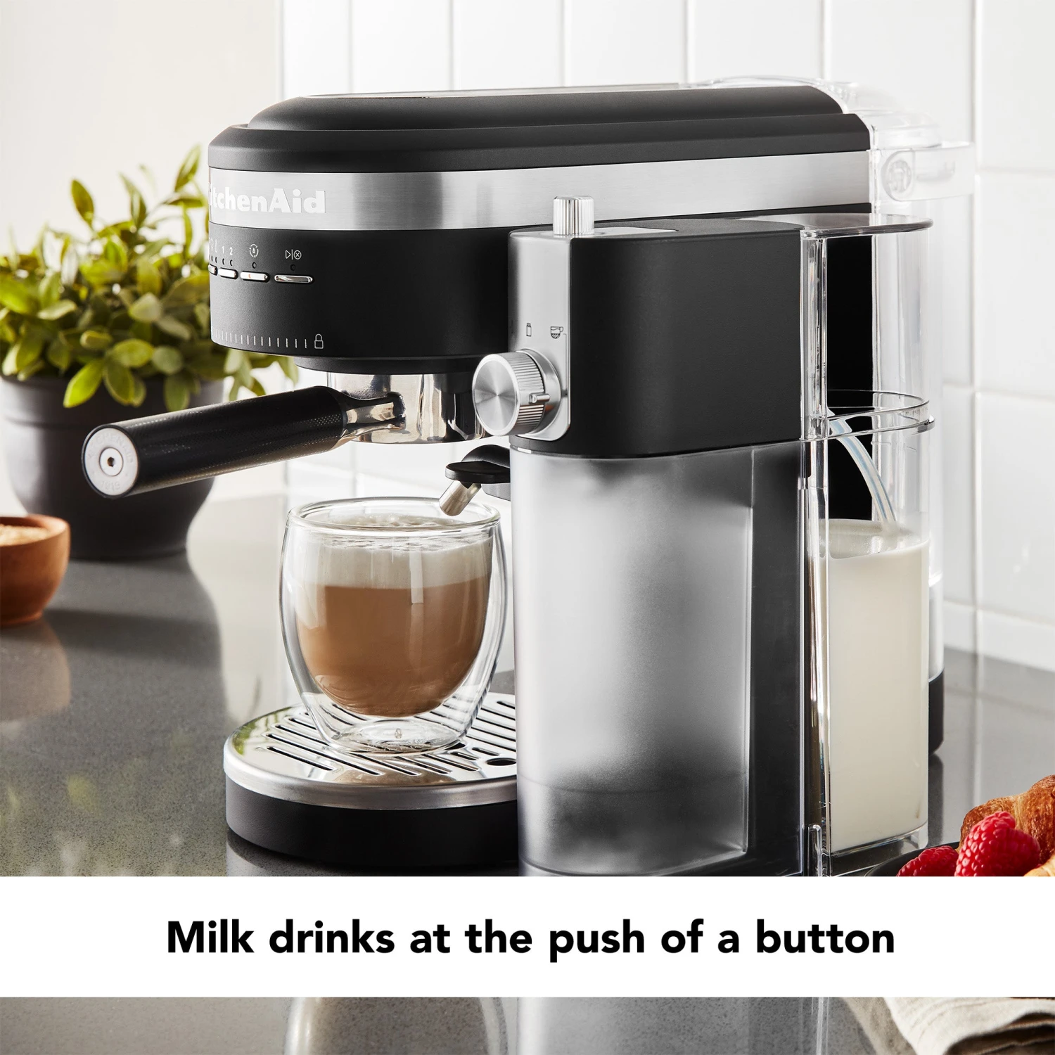KitchenAid® Automatic Milk Frother Attachment - Brushed Stainless Steel - Image 4