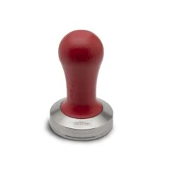 Lelit 58.55mm Flat Espresso Tamper - Red Wood -Coffee Machine Store LelitRedWoodTamper58mmAngledAlt