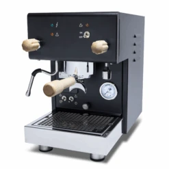 Profitec Pro 300 Dual Boiler Espresso Machine - Matte Black With Tiger Maple