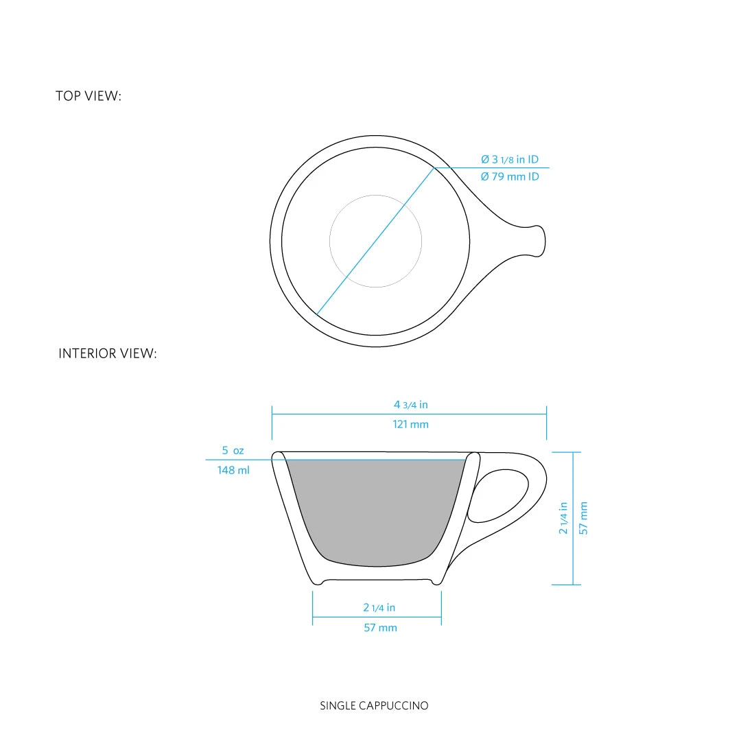 NotNeutral Cappuccino Cup And Saucer - Indigo - Image 3