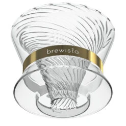 Brewista Tornado Duo Double Wall Glass Dripper -Coffee Machine Store Tornado AngledDown