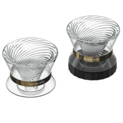 Brewista Tornado Duo Double Wall Glass Dripper -Coffee Machine Store Tornado WithandWithoutBase
