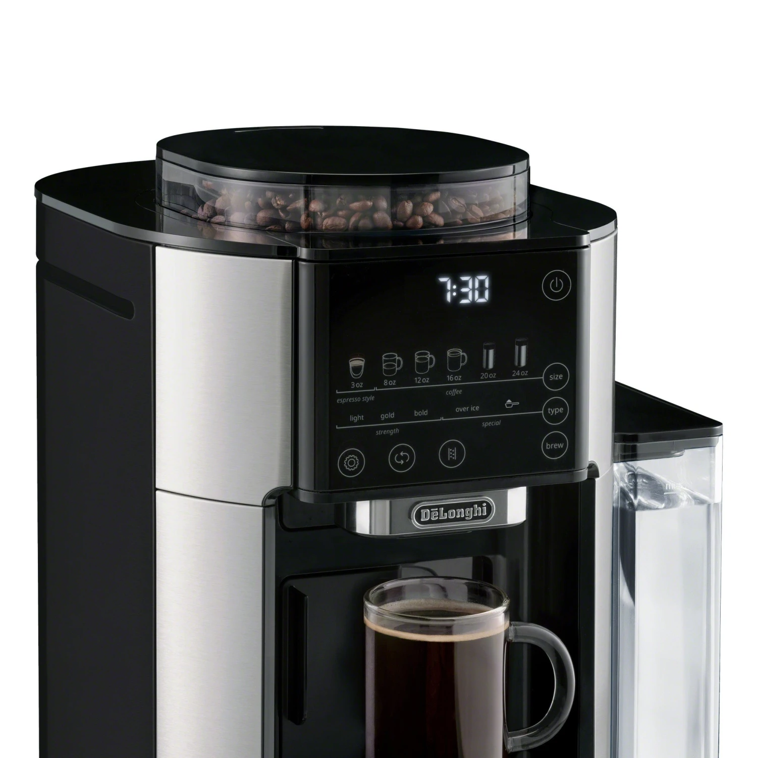 DeLonghi TrueBrew Drip Coffee Maker - Stainless/Black 3 DeLonghi TrueBrew Drip Coffee Maker - Stainless/Black - Image 2