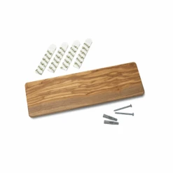 Wiedemann Hangup 3pc Equipment Rack - Olive Wood -Coffee Machine Store WMHANGUP3OW 06