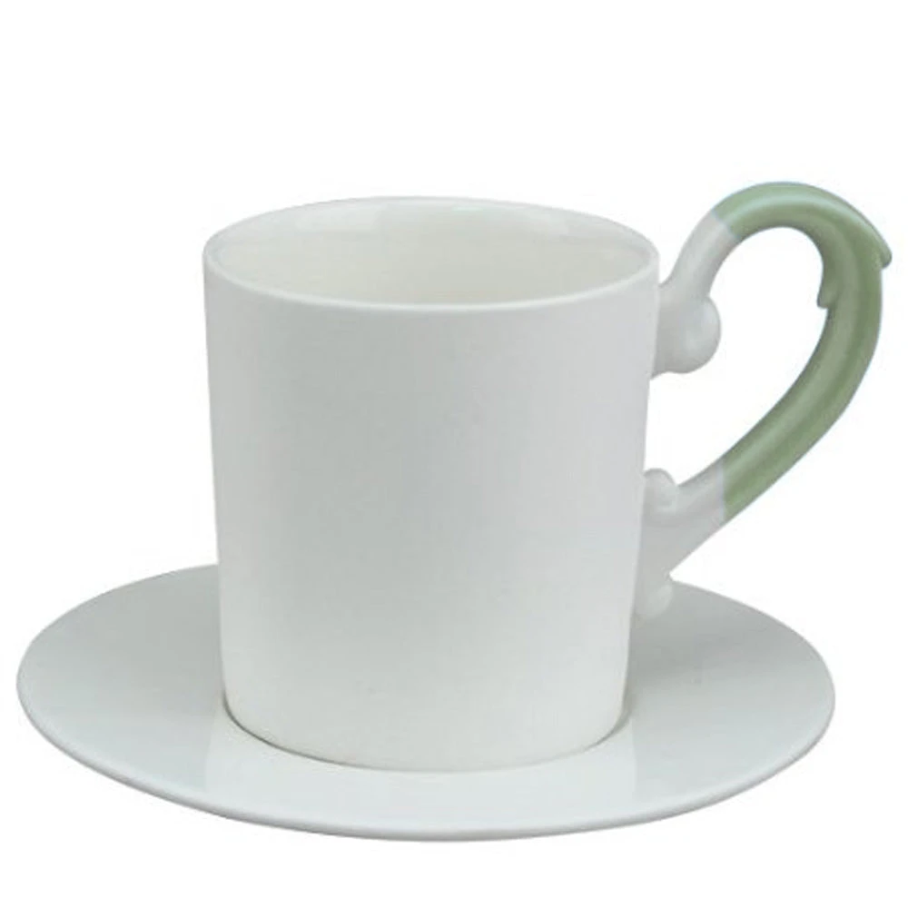 Loveramics Miix Designer Espresso Cup & Saucer In Apple Green
