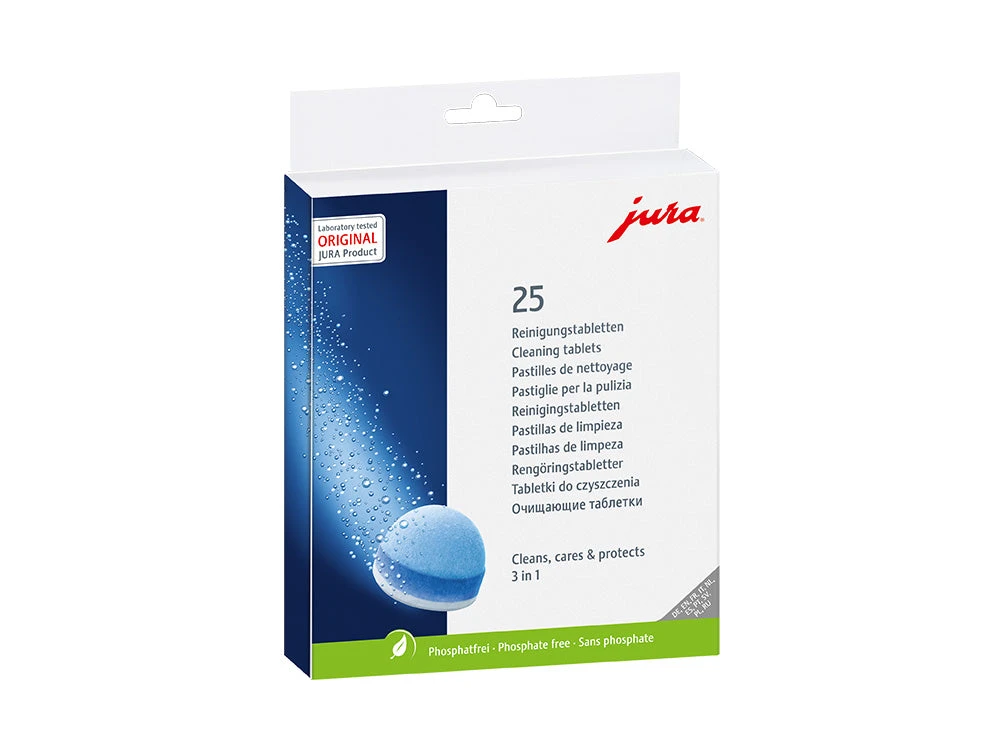 JURA 3-Phase Cleaning Tablets 25pk 3 JURA 3-Phase Cleaning Tablets 25pk